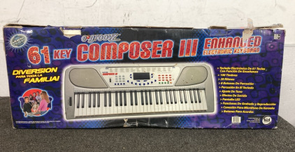 E.Groovz 61 Key Composer 3, Enhanced Electronic Keyboard