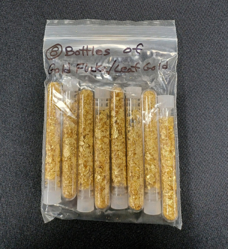 (8) Bottles Of Gold Flake/Leaf Gold