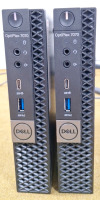 (2) Dell OptiPlex 7070 Micro PC's W/Intel Core i7 vPro 9th Gen