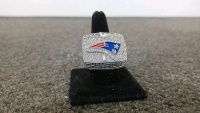 2001 New England Patriots Super Bowl Championship Ring Named to Tom Brady