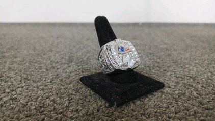 2003 New England Patriots Super Bowl Championship Ring Named to Tom Brady