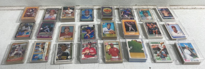 Assorted Sports Cards In Cases