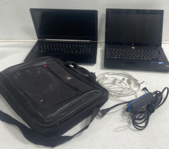 (1) HP Probook 4310s (1) Lenovo Laptop Broken Screen (1) Laptop Bag