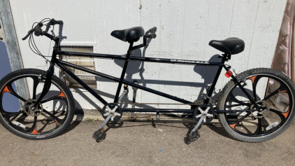 Adult 18-Speed S.I.S. Tandem Bicycle (Black)