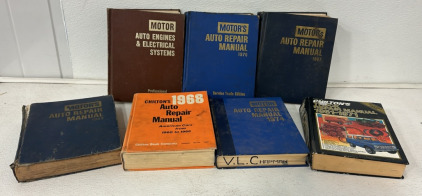 (7) Auto Repair Manuals Including Chiltons Truck Repair, Motors Auto Repair, Auto Engines And Electrical Systems And More