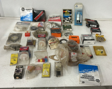 (1) Sierra Fuel Filter, (2) Duralast Universal Fuel Filters, (1) Gates Car Thermostat, And More