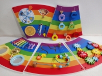 Rainbow Activity Busy Board 63.7"L x 32"W - 5