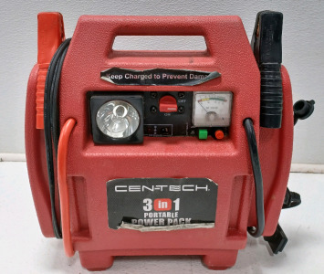 (1) Cen-Tech 3 In 1 Portable Power Pack Unable To Test