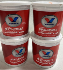 (4) 4lb Valvoline Multi-Vehicle High Temp Red Grease