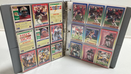 Binder of (120+) 1990s Football Cards