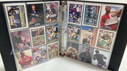 Binder of (110+) Football Cards