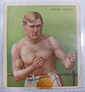 Rare Victorian Frank Klaus Early Boxing Trading Card Mecca Cigarettes