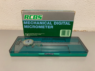 RCBS Mechanical Digital Micrometer And Caliper With Cases