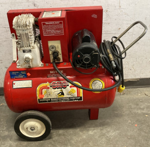 Sanborn Manufacturing Company Plug-In Air Compressor (Works!)