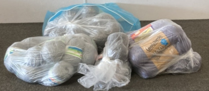 Bag Of Grey Yarn