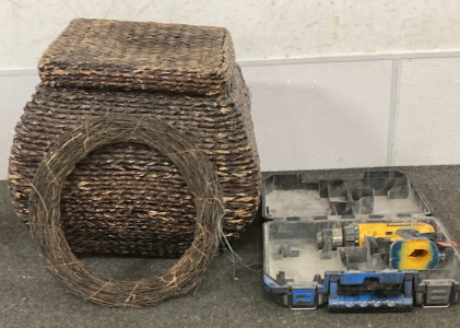 DeWalt Tool, Wicker Basket