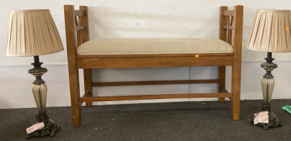Bench, Lamps