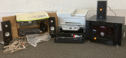 Surround Sound System, Copier/Printer, Portable Scanner