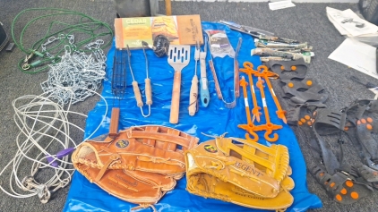 Various outdoor supplies and activities
