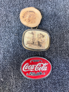 (3) Vintage Belt Buckles