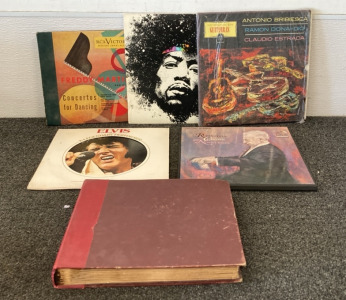 Book Of Vintage Records, Elvis Vol. 1, Jimmy Hendrix, Antonio Bribiesca, Chopin, Freddy Martin Orchestra