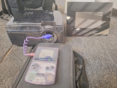 Projector, Gameboy, picture frame