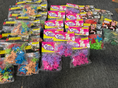 (30) Bags of New Dinosaur, Fancy Pony, Wild West and Combat Task Plastic Toys
