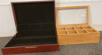 (2) Jewelry Storage Boxes