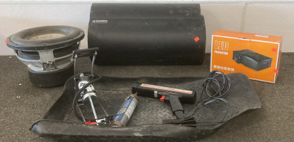 Speakers, LED Projector, Bicycle Pump, Air Pump, Timing Light