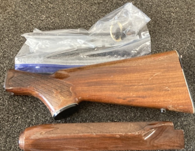 Remington Wood Stock With Forearm Stock And Brackets