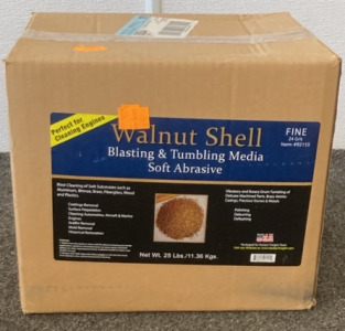 Walnut Shell Blasting & Tumbling Media Soft Abrasive