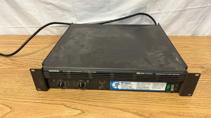 Mackie 2 Channel Amplifier, Powers On
