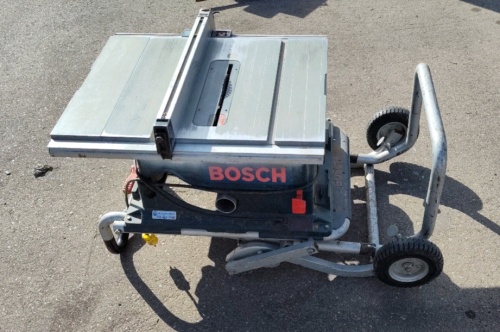 Bosch Portable Table Saw powers on