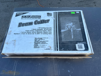 Prazi Beam Cutter 12&rdquo; Saw Attachement For 7 1/4&rdquo; & 8 1/4&rdquo; Worm Drive Saws