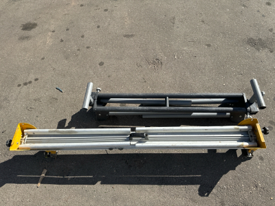 (2) Saw Horses, Yellow 66.5&rdquo;, Black 48&rdquo;