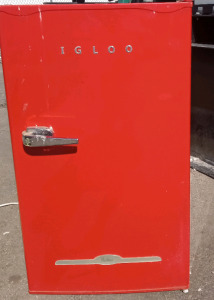 Igloo Mini Fridge/Freezer (Red) bottle opener on side 32"by 17"