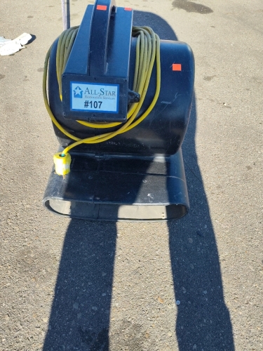 All Star Namco Centrifical Air Mover Model WT3SPD-W. Powers on