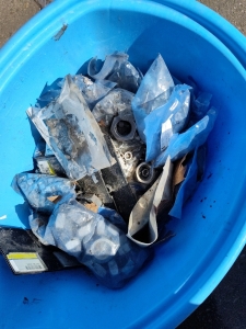 Bucket of Assorted Bolts,Nuts,Washers&More. Various Sizes