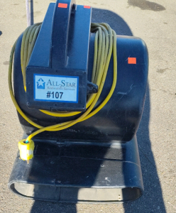 All Star Namco Centrifical Air Mover Model WT3SPD-W. Powers on