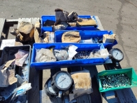 Assorted Bolts Nuts Washers Gauges and More