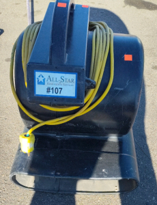 All Star Namco Centrifical Air Mover Model WT3SPD-W. Powers on