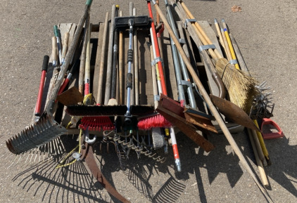 Pallet of Assorted Yard Tools