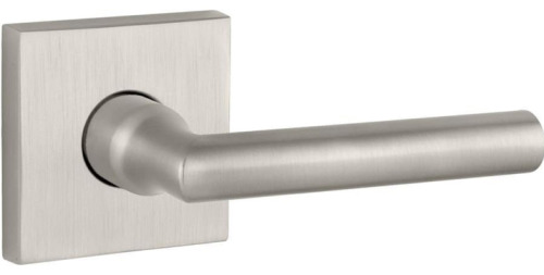 Baldwin PVTUBCSR150 Reserve Privacy Tube with Contemporary Square Rose in Satin Nickel Finish