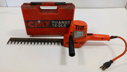 (1) CMT Orange ToolsCase & Accessories (1) Black & Decker 8100 13" Edge Shrub & Hedge Trimmer