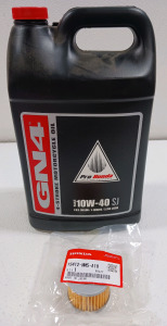 1 Gallon GN4 Pro Honda 10W-40SJ Oil & Filter For Honda Forman 15412-HM5-A10