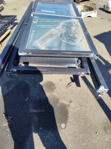 (5)Metal Door Frames (1) Metal Door Frame with Glass