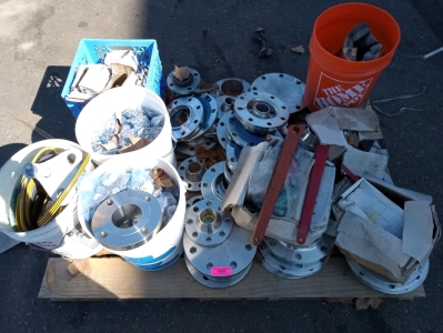 Assorted hardware gages flangeis and cuplings