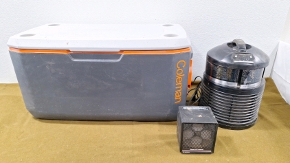 (1) Coleman Cooler Model 5887, (1) Filter Queen Defender Air Filter & (1) Genesis 3000 Space Heater. In Specialty On W