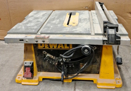 (1) Dewalt Bench Table Saw, 10" Model DW744. In Specialty-SP-13