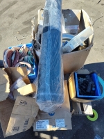 Pallet of Flange Gaskets,Clear PVC Tubing Hose Connectors Stainless Steel Elbows &More